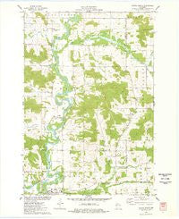 Colfax North Wisconsin Historical topographic map, 1:24000 scale, 7.5 X 7.5 Minute, Year 1975