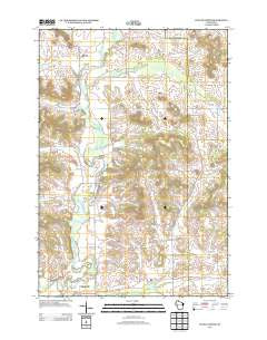Colfax North Wisconsin Historical topographic map, 1:24000 scale, 7.5 X 7.5 Minute, Year 2013