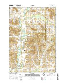 Colfax North Wisconsin Current topographic map, 1:24000 scale, 7.5 X 7.5 Minute, Year 2015