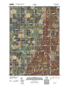 Coloma Wisconsin Historical topographic map, 1:24000 scale, 7.5 X 7.5 Minute, Year 2010