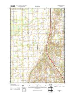 Coloma Wisconsin Historical topographic map, 1:24000 scale, 7.5 X 7.5 Minute, Year 2013