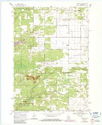 Coloma NW Wisconsin Historical topographic map, 1:24000 scale, 7.5 X 7.5 Minute, Year 1968