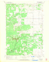 Coloma NW Wisconsin Historical topographic map, 1:24000 scale, 7.5 X 7.5 Minute, Year 1968