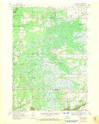 Coloma SW Wisconsin Historical topographic map, 1:24000 scale, 7.5 X 7.5 Minute, Year 1968