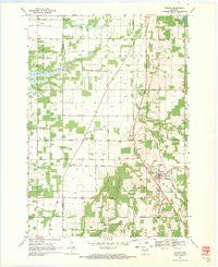 Coloma Wisconsin Historical topographic map, 1:24000 scale, 7.5 X 7.5 Minute, Year 1968