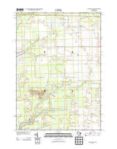 Coloma NW Wisconsin Historical topographic map, 1:24000 scale, 7.5 X 7.5 Minute, Year 2013