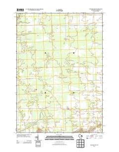 Coloma SW Wisconsin Historical topographic map, 1:24000 scale, 7.5 X 7.5 Minute, Year 2013