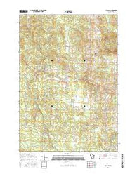 Columbia Wisconsin Current topographic map, 1:24000 scale, 7.5 X 7.5 Minute, Year 2015