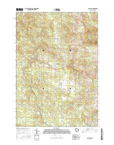 Columbia Wisconsin Current topographic map, 1:24000 scale, 7.5 X 7.5 Minute, Year 2015
