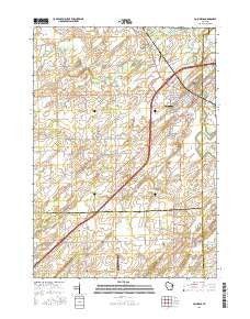 Columbus Wisconsin Current topographic map, 1:24000 scale, 7.5 X 7.5 Minute, Year 2016