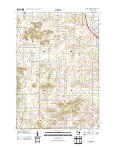 Como Creek Wisconsin Historical topographic map, 1:24000 scale, 7.5 X 7.5 Minute, Year 2013