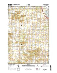 Como Creek Wisconsin Current topographic map, 1:24000 scale, 7.5 X 7.5 Minute, Year 2015