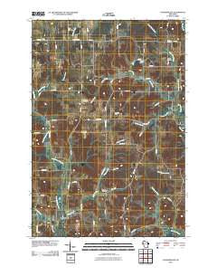 Connorsville Wisconsin Historical topographic map, 1:24000 scale, 7.5 X 7.5 Minute, Year 2010