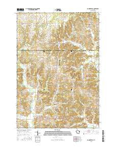 Connorsville Wisconsin Current topographic map, 1:24000 scale, 7.5 X 7.5 Minute, Year 2015