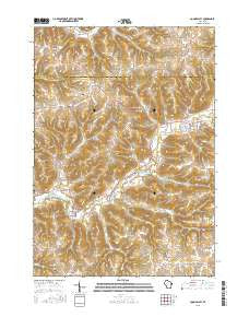 Coon Valley Wisconsin Current topographic map, 1:24000 scale, 7.5 X 7.5 Minute, Year 2015