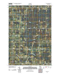 Corinth Wisconsin Historical topographic map, 1:24000 scale, 7.5 X 7.5 Minute, Year 2010