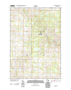 Corinth Wisconsin Historical topographic map, 1:24000 scale, 7.5 X 7.5 Minute, Year 2013