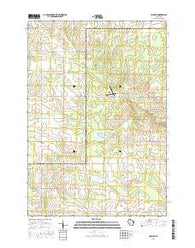 Corinth Wisconsin Current topographic map, 1:24000 scale, 7.5 X 7.5 Minute, Year 2015