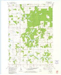 Corinth Wisconsin Historical topographic map, 1:24000 scale, 7.5 X 7.5 Minute, Year 1980