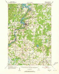 Cornell Wisconsin Historical topographic map, 1:62500 scale, 15 X 15 Minute, Year 1951