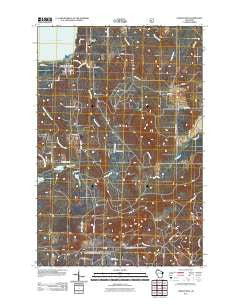Cornucopia Wisconsin Historical topographic map, 1:24000 scale, 7.5 X 7.5 Minute, Year 2011