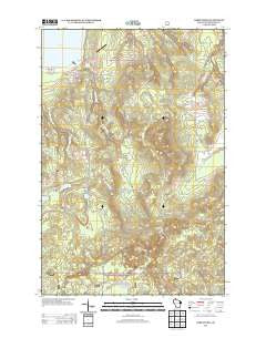 Cornucopia Wisconsin Historical topographic map, 1:24000 scale, 7.5 X 7.5 Minute, Year 2013