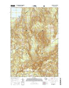 Cornucopia Wisconsin Current topographic map, 1:24000 scale, 7.5 X 7.5 Minute, Year 2015