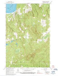 Cornucopia Wisconsin Historical topographic map, 1:24000 scale, 7.5 X 7.5 Minute, Year 1964