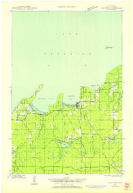 Cornucopia Wisconsin Historical topographic map, 1:48000 scale, 15 X 15 Minute, Year 1944