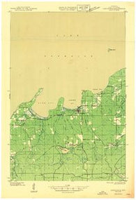 Cornucopia Wisconsin Historical topographic map, 1:48000 scale, 15 X 15 Minute, Year 1946