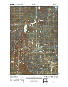 Couderay Wisconsin Historical topographic map, 1:24000 scale, 7.5 X 7.5 Minute, Year 2010
