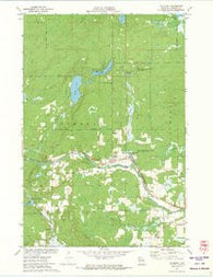 Couderay Wisconsin Historical topographic map, 1:24000 scale, 7.5 X 7.5 Minute, Year 1971