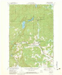 Couderay Wisconsin Historical topographic map, 1:24000 scale, 7.5 X 7.5 Minute, Year 1971