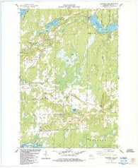 Cranberry Lake Wisconsin Historical topographic map, 1:24000 scale, 7.5 X 7.5 Minute, Year 1984