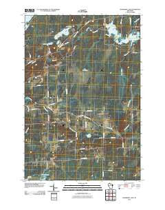 Cranberry Lake Wisconsin Historical topographic map, 1:24000 scale, 7.5 X 7.5 Minute, Year 2010