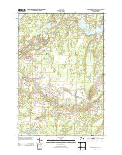 Cranberry Lake Wisconsin Historical topographic map, 1:24000 scale, 7.5 X 7.5 Minute, Year 2013