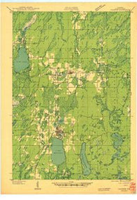 Crandon Wisconsin Historical topographic map, 1:48000 scale, 15 X 15 Minute, Year 1941