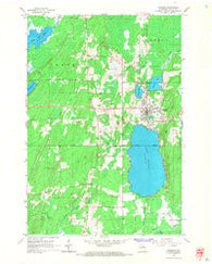 Crandon Wisconsin Historical topographic map, 1:24000 scale, 7.5 X 7.5 Minute, Year 1965