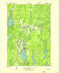 Crandon Wisconsin Historical topographic map, 1:48000 scale, 15 X 15 Minute, Year 1939