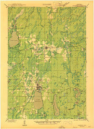 Crandon Wisconsin Historical topographic map, 1:48000 scale, 15 X 15 Minute, Year 1947