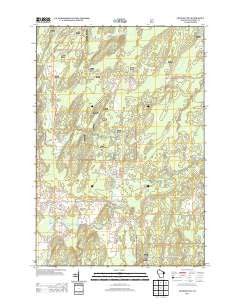 Crandon NE Wisconsin Historical topographic map, 1:24000 scale, 7.5 X 7.5 Minute, Year 2013