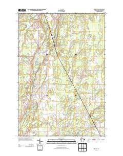Crane Wisconsin Historical topographic map, 1:24000 scale, 7.5 X 7.5 Minute, Year 2013