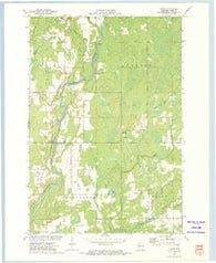 Crane Wisconsin Historical topographic map, 1:24000 scale, 7.5 X 7.5 Minute, Year 1972