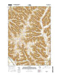 Cream Wisconsin Current topographic map, 1:24000 scale, 7.5 X 7.5 Minute, Year 2015