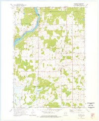 Crescent Wisconsin Historical topographic map, 1:24000 scale, 7.5 X 7.5 Minute, Year 1973