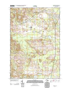 Crivitz Wisconsin Historical topographic map, 1:24000 scale, 7.5 X 7.5 Minute, Year 2013
