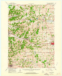 Cross Plains Wisconsin Historical topographic map, 1:62500 scale, 15 X 15 Minute, Year 1962