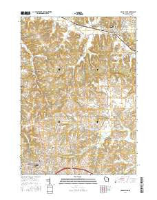 Cross Plains Wisconsin Current topographic map, 1:24000 scale, 7.5 X 7.5 Minute, Year 2016