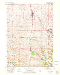 Cuba City Wisconsin Historical topographic map, 1:24000 scale, 7.5 X 7.5 Minute, Year 1952