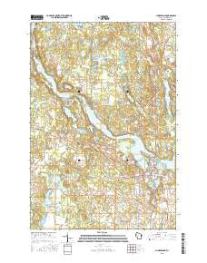 Cumberland Wisconsin Current topographic map, 1:24000 scale, 7.5 X 7.5 Minute, Year 2015